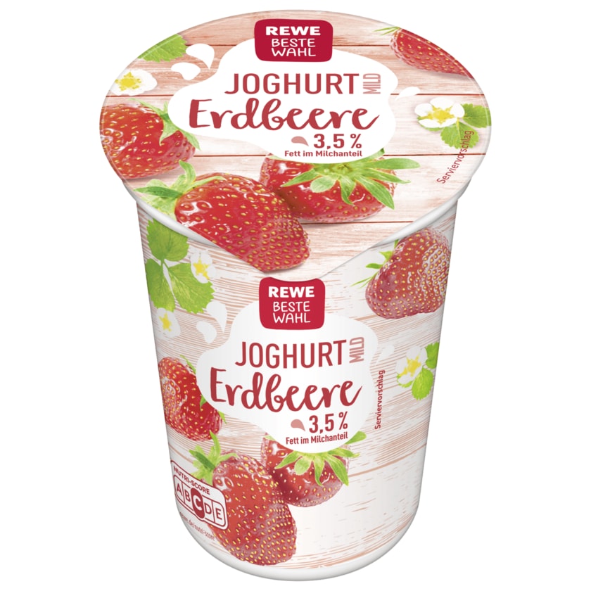 REWE Beste Wahl Joghurt mild Erdbeere 250g